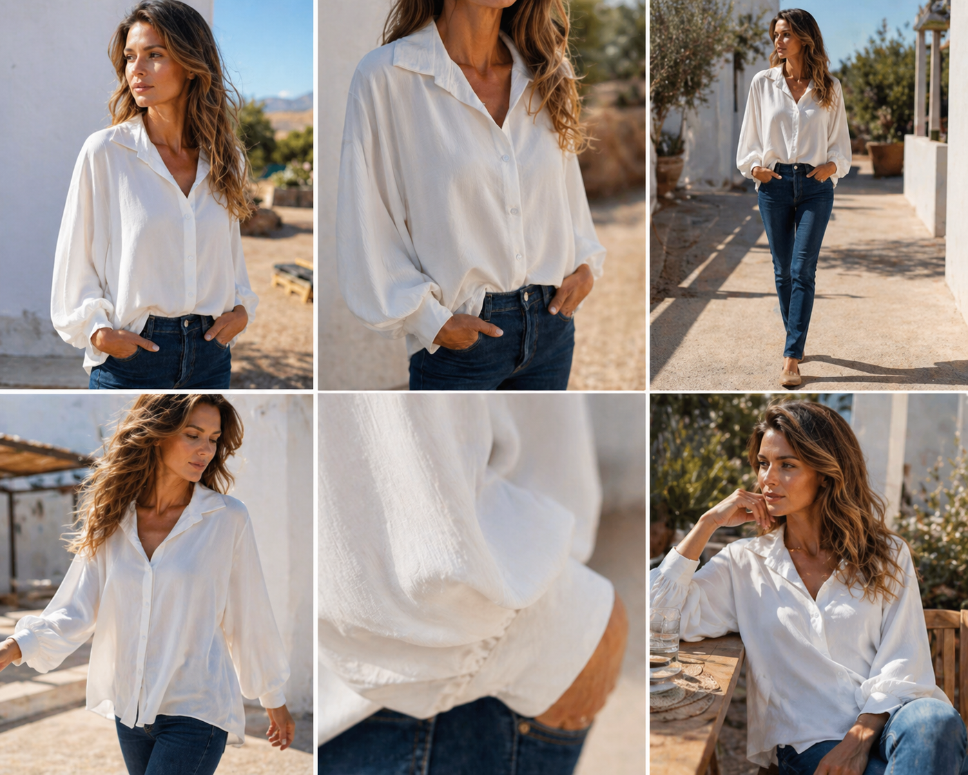 Chemise Élégance Moderne Manches Longues