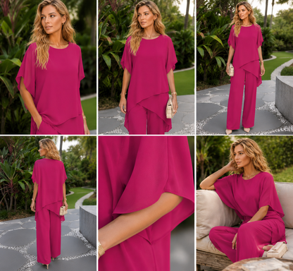 Ensemble Chiffon Irrégulier