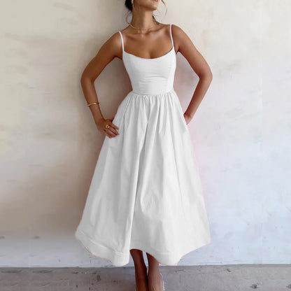 Robe Bretelles Satin