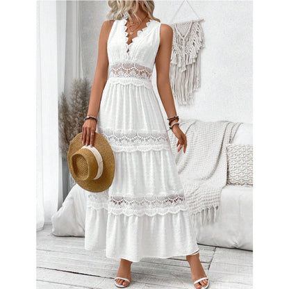 Robe Dentelle Sans Manches