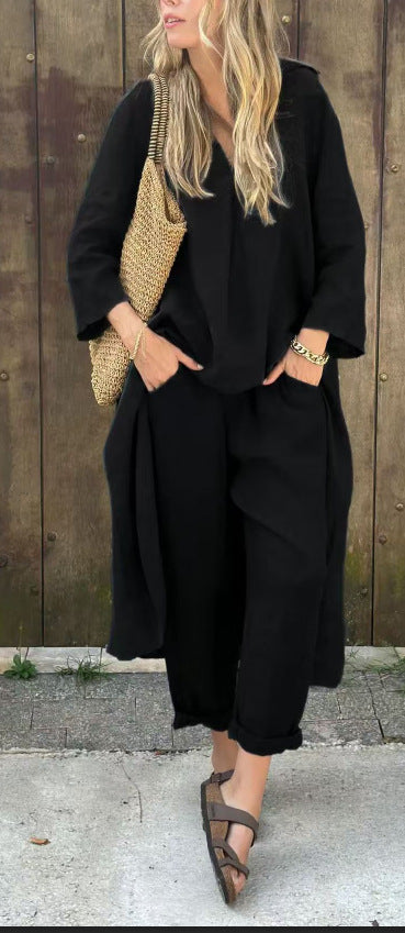 Ensemble 2 Pièces Pantalon Large