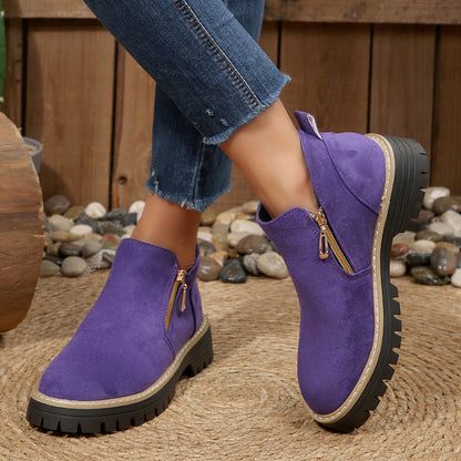 Bottines Zippées Tendance