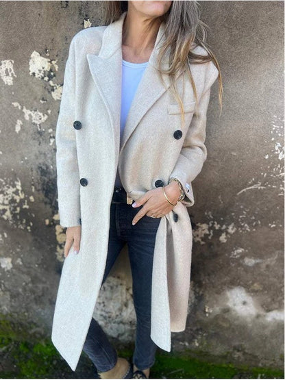 Veste Mi-Longue Double Boutonnage