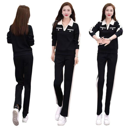 Ensemble Col V Pantalon Large