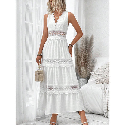 Robe Dentelle Sans Manches