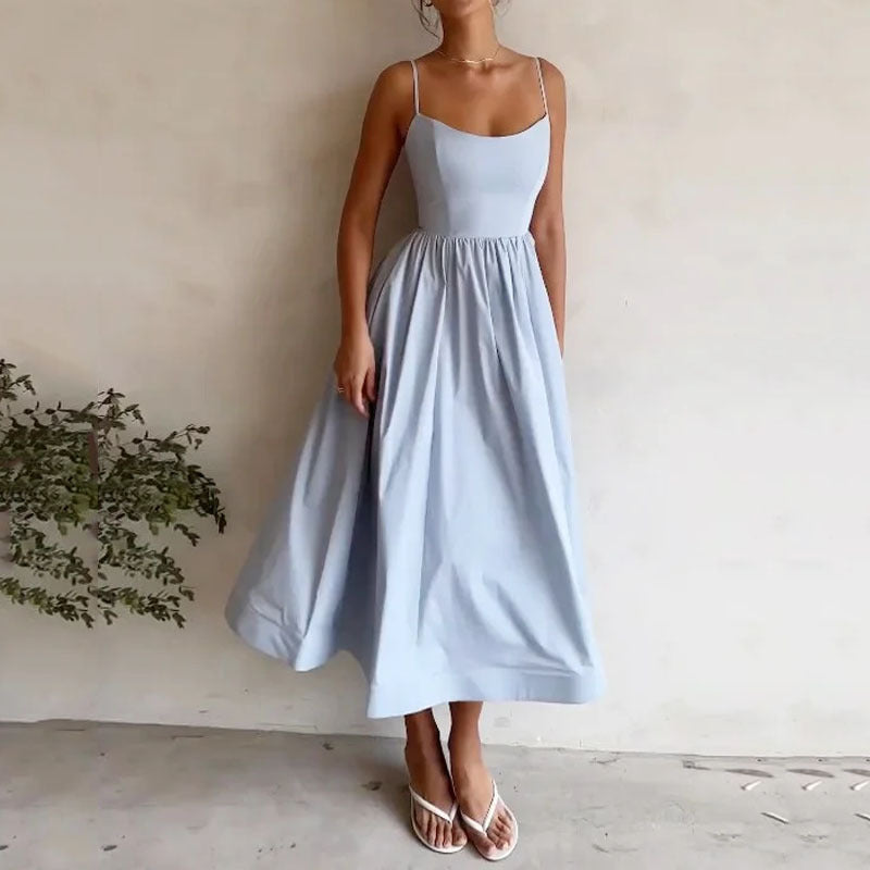 Robe Bretelles Satin