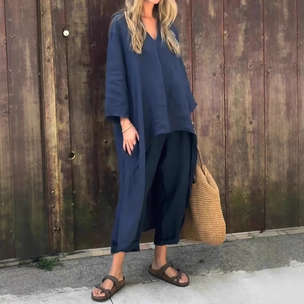 Ensemble 2 Pièces Pantalon Large
