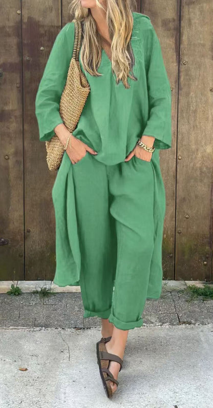 Ensemble 2 Pièces Pantalon Large
