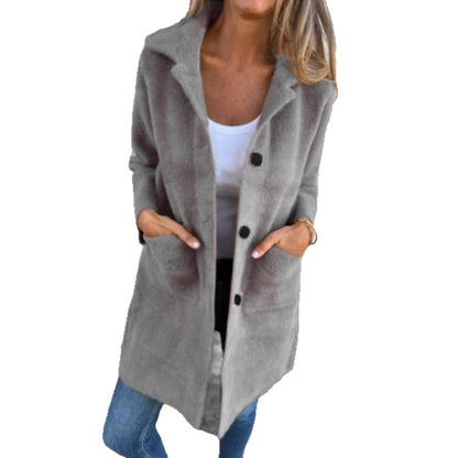 Manteau Col Polo Mi-Long