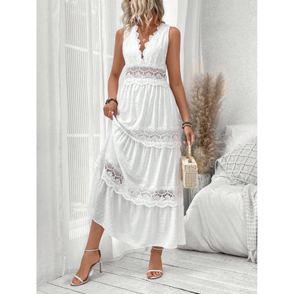 Robe Dentelle Sans Manches