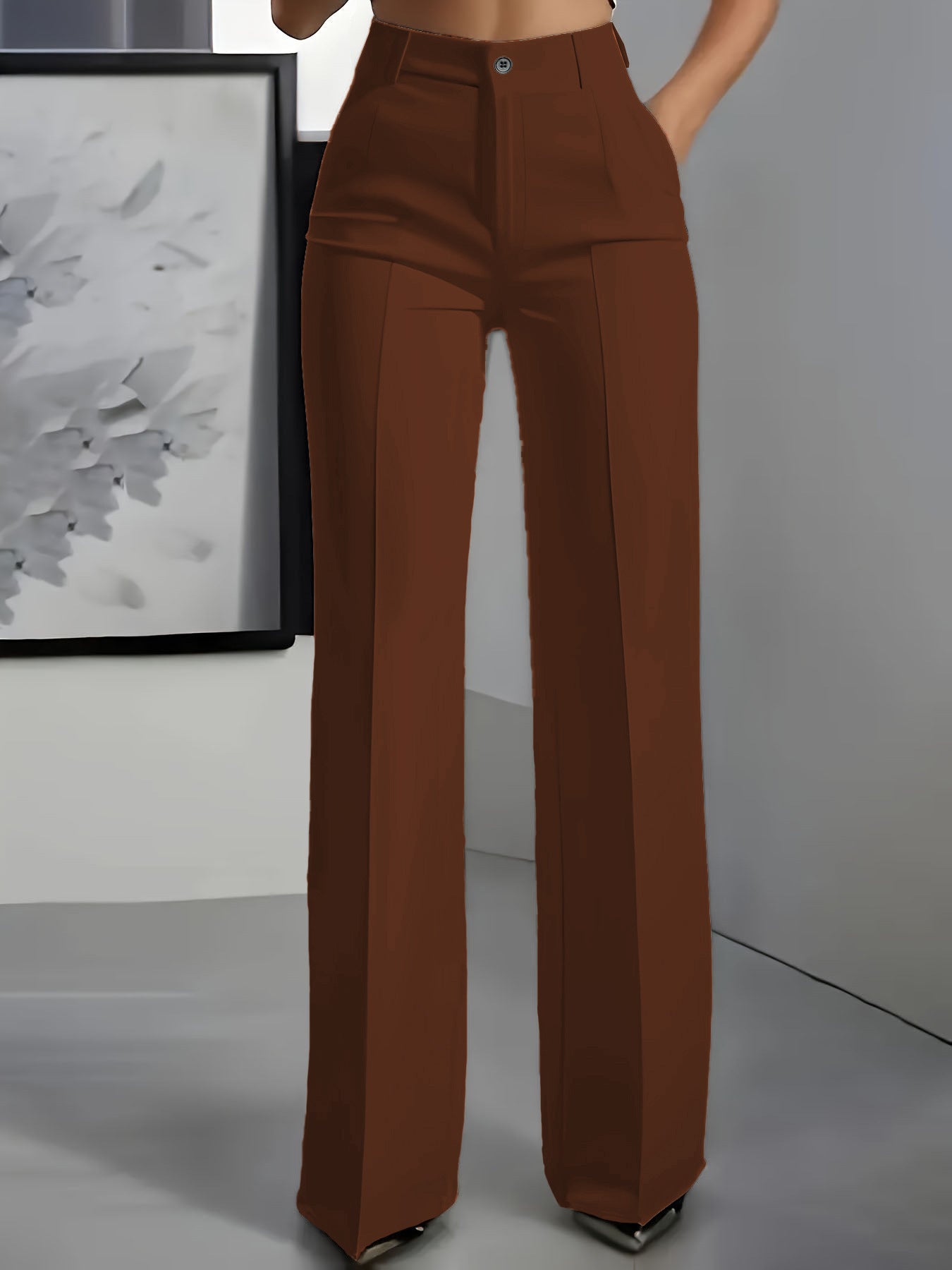 Pantalon Minimaliste Blanc