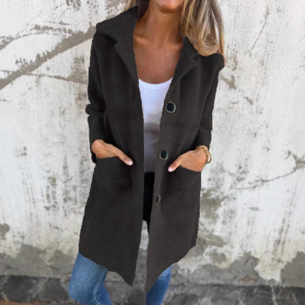 Manteau Col Polo Mi-Long