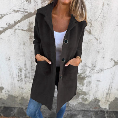 Manteau Col Polo Mi-Long