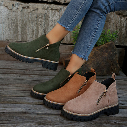Bottines Zippées Tendance