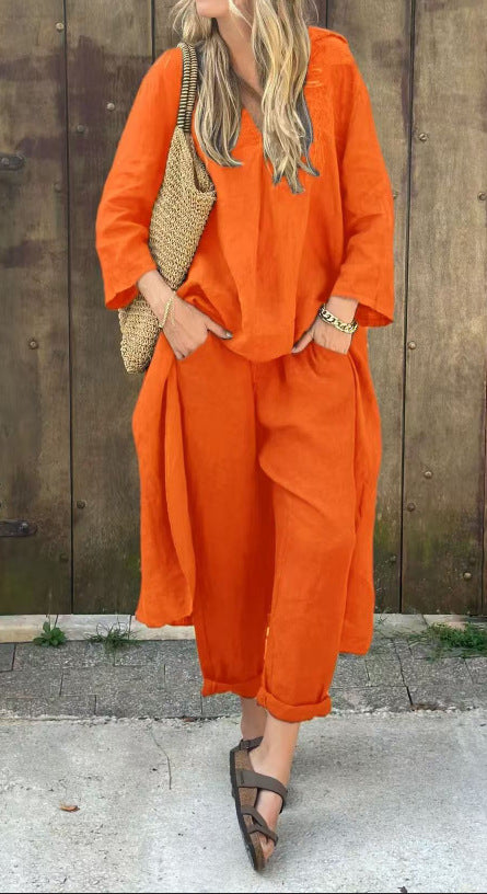 Ensemble 2 Pièces Pantalon Large
