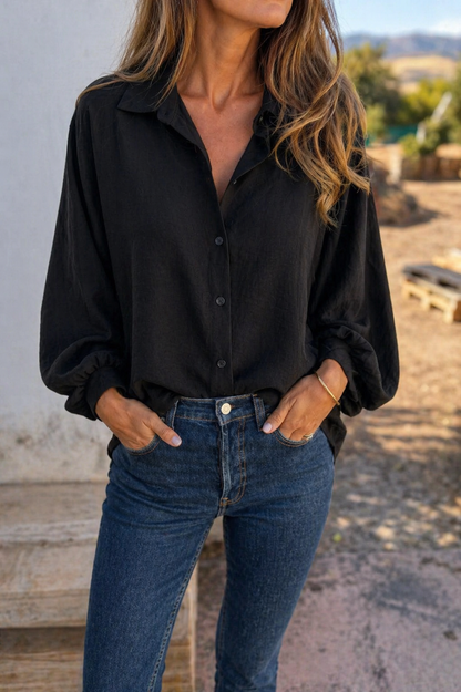Chemise Élégance Moderne Manches Longues