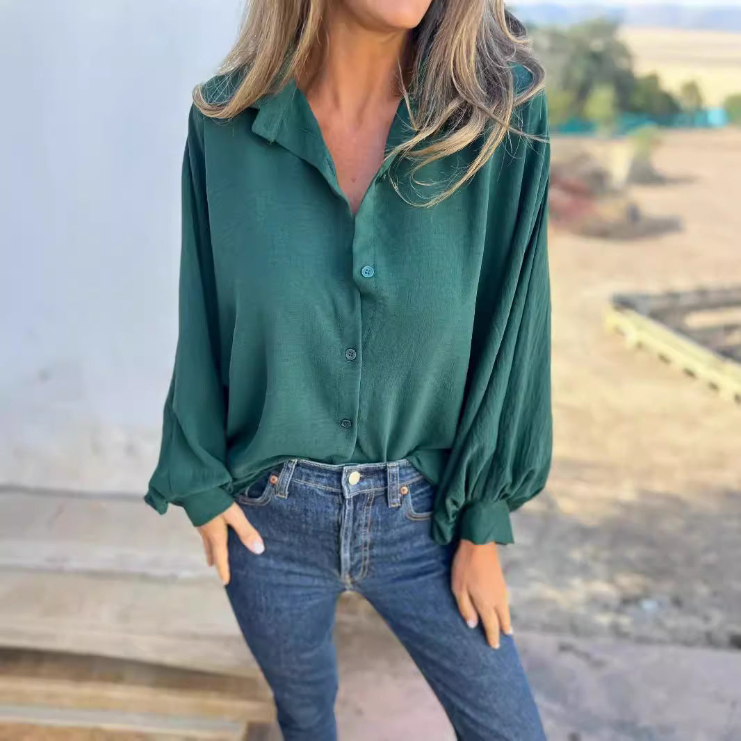 Chemise Élégance Moderne Manches Longues