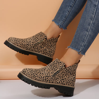 Bottines Zippées Tendance