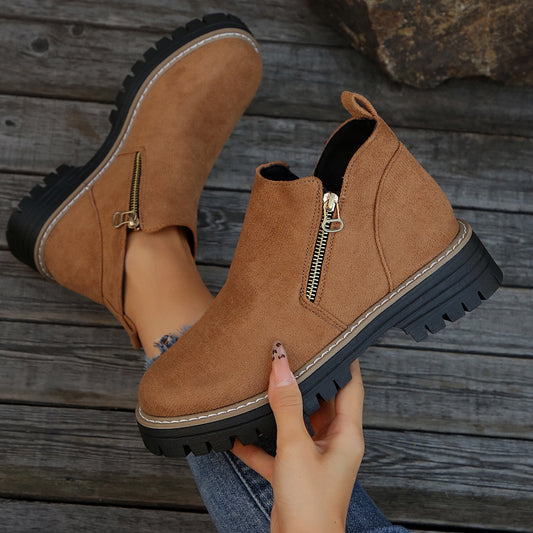 Bottines Zippées Tendance