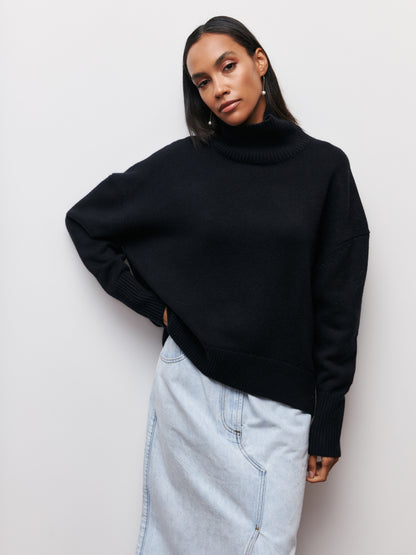 Pull Col Roulé Hiver