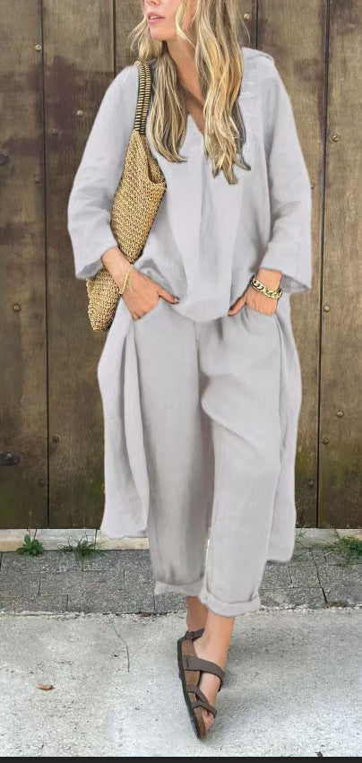 Ensemble 2 Pièces Pantalon Large