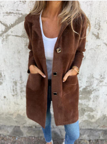 Manteau Col Polo Mi-Long