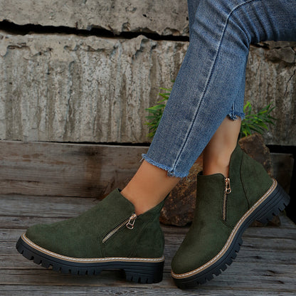 Bottines Zippées Tendance