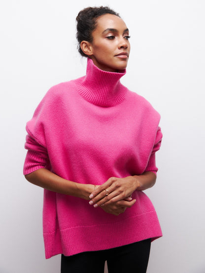 Pull Col Roulé Hiver