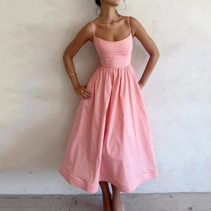 Robe Bretelles Satin