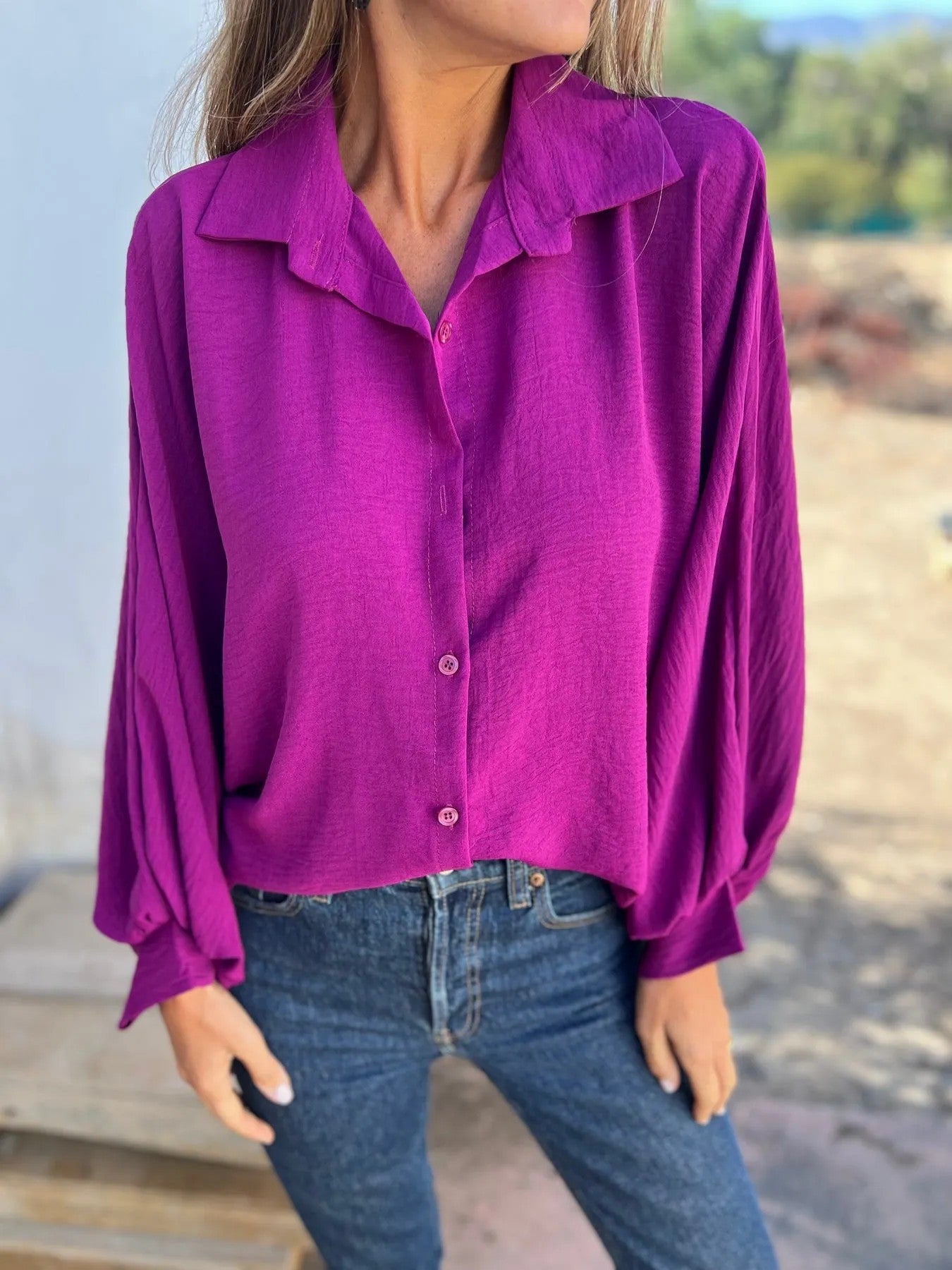 Chemise Élégance Moderne Manches Longues
