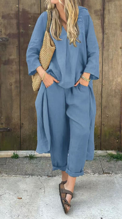 Ensemble 2 Pièces Pantalon Large