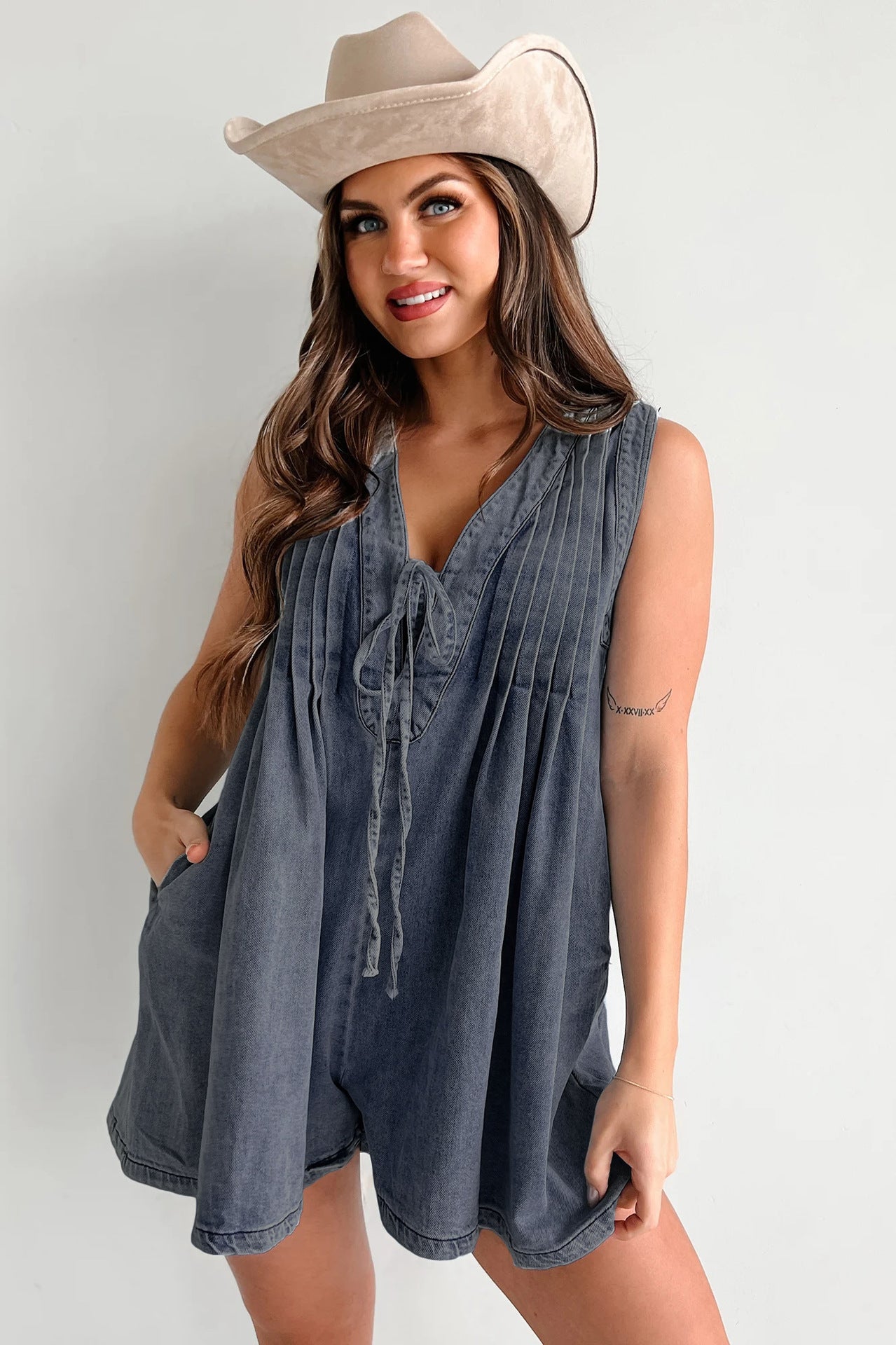 Combinaison Jean Sans Manches