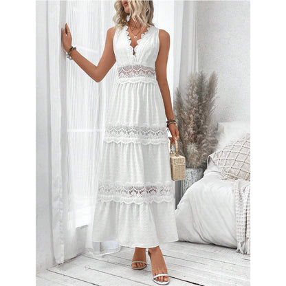 Robe Dentelle Sans Manches