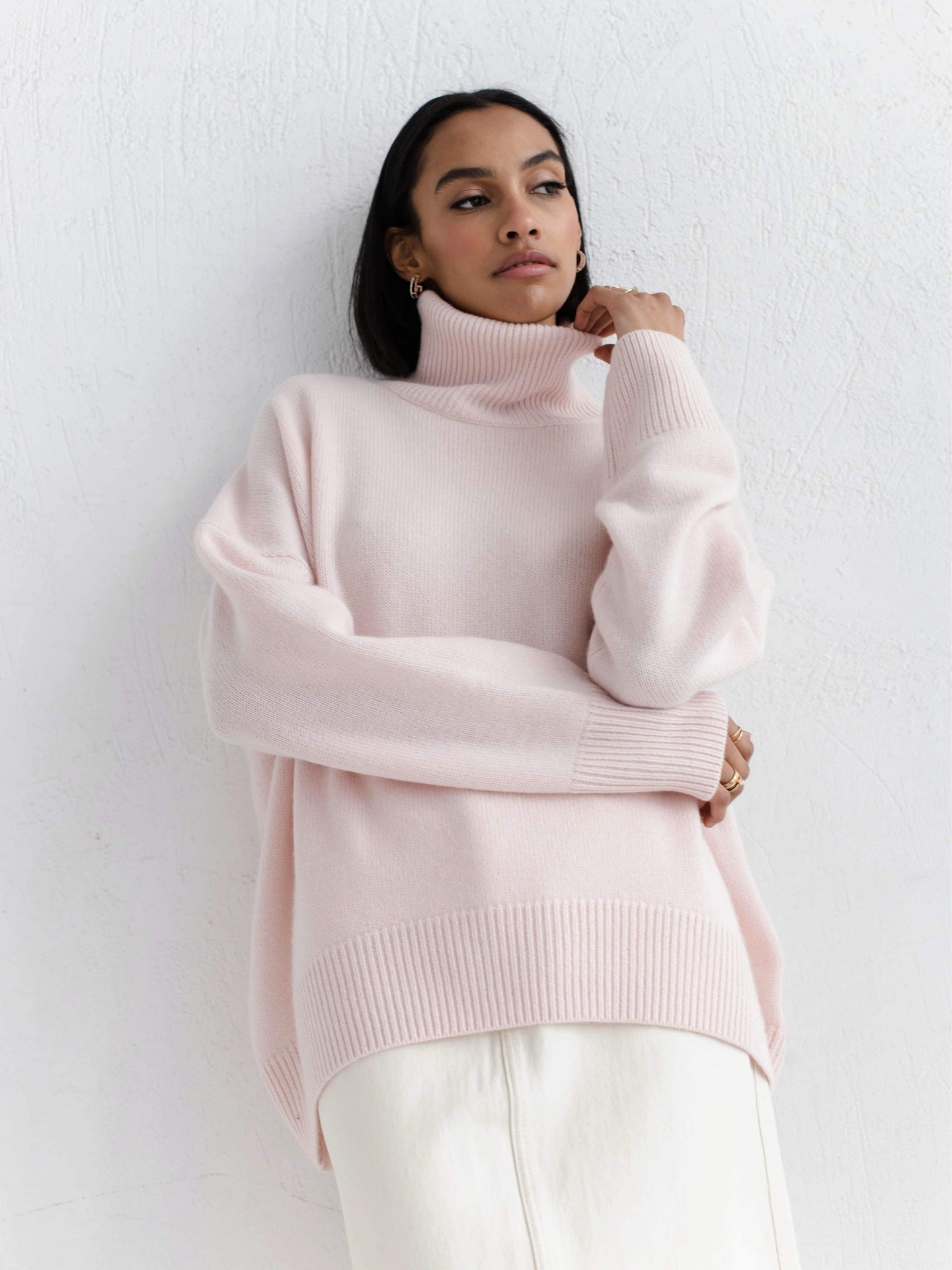 Pull Col Roulé Hiver