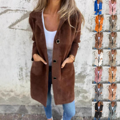 Manteau Col Polo Mi-Long