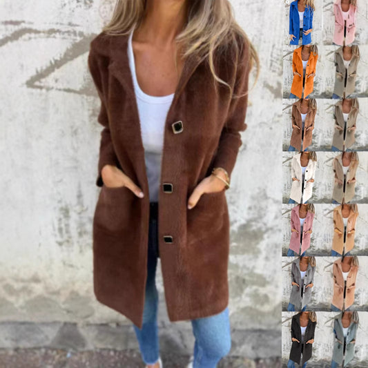 Manteau Col Polo Mi-Long