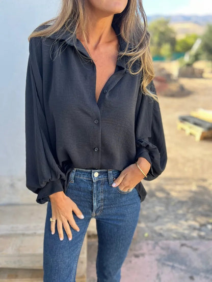 Chemise Élégance Moderne Manches Longues