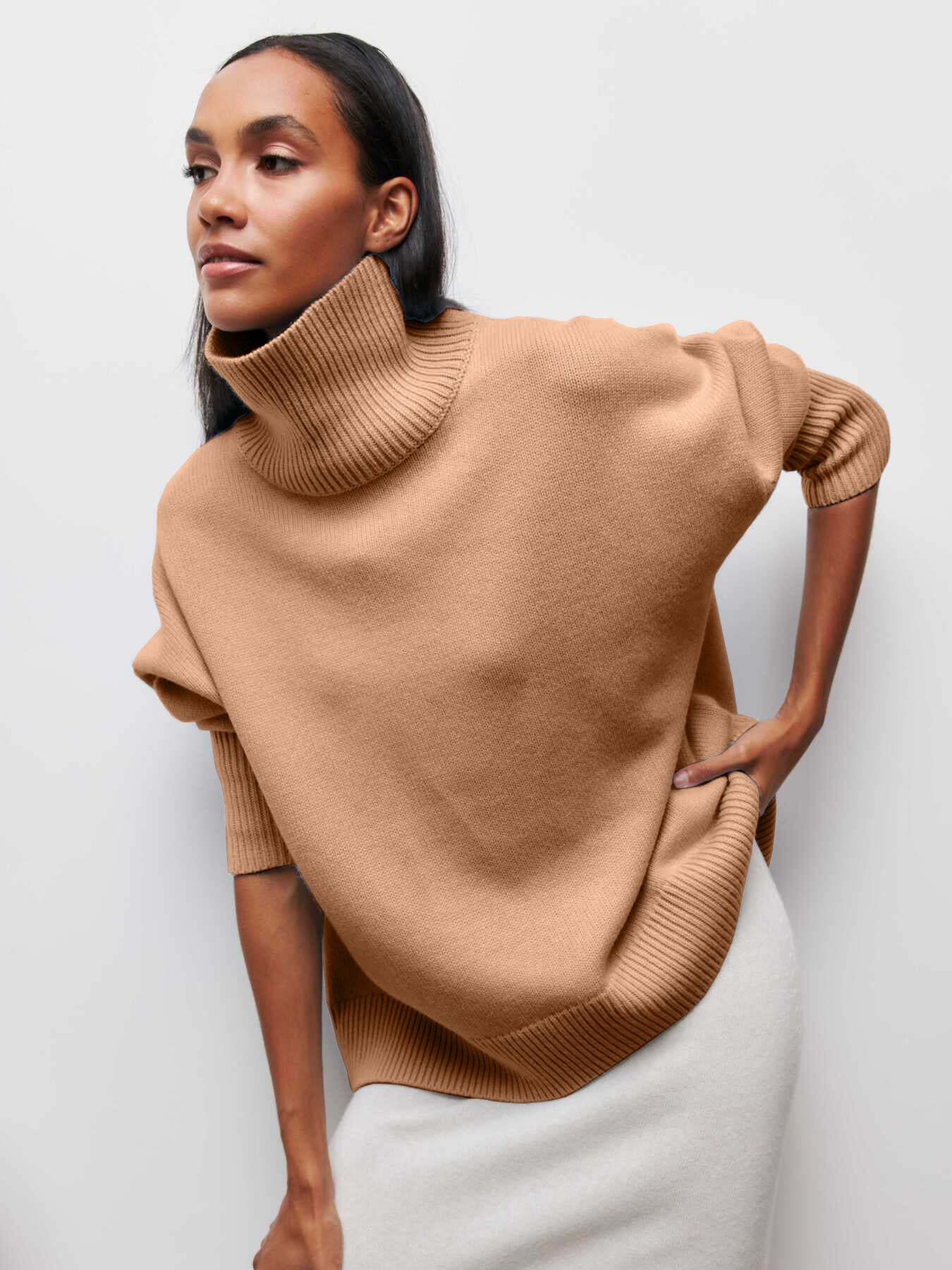 Pull Col Roulé Hiver