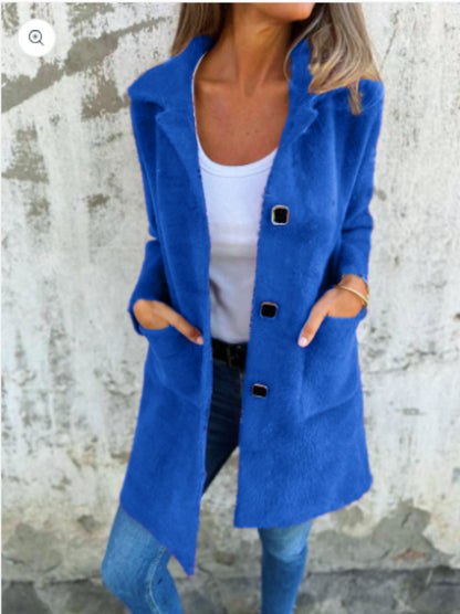 Manteau Col Polo Mi-Long