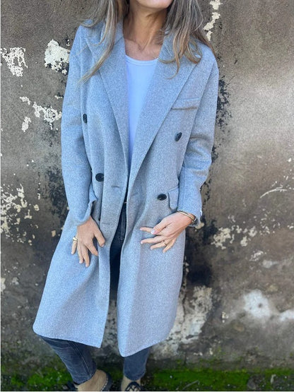 Veste Mi-Longue Double Boutonnage