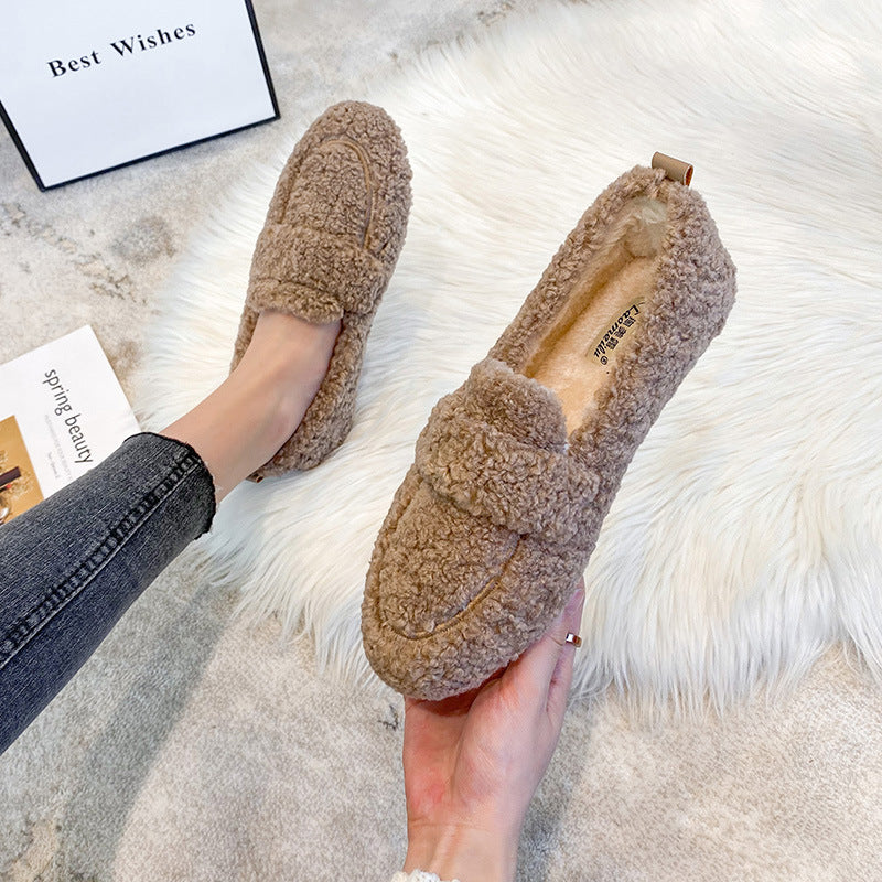 Mocassins Peluche Hiver