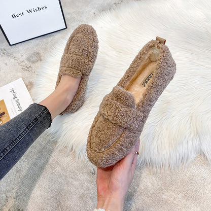 Mocassins Peluche Hiver
