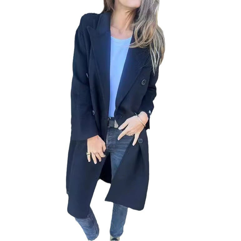 Veste Mi-Longue Double Boutonnage