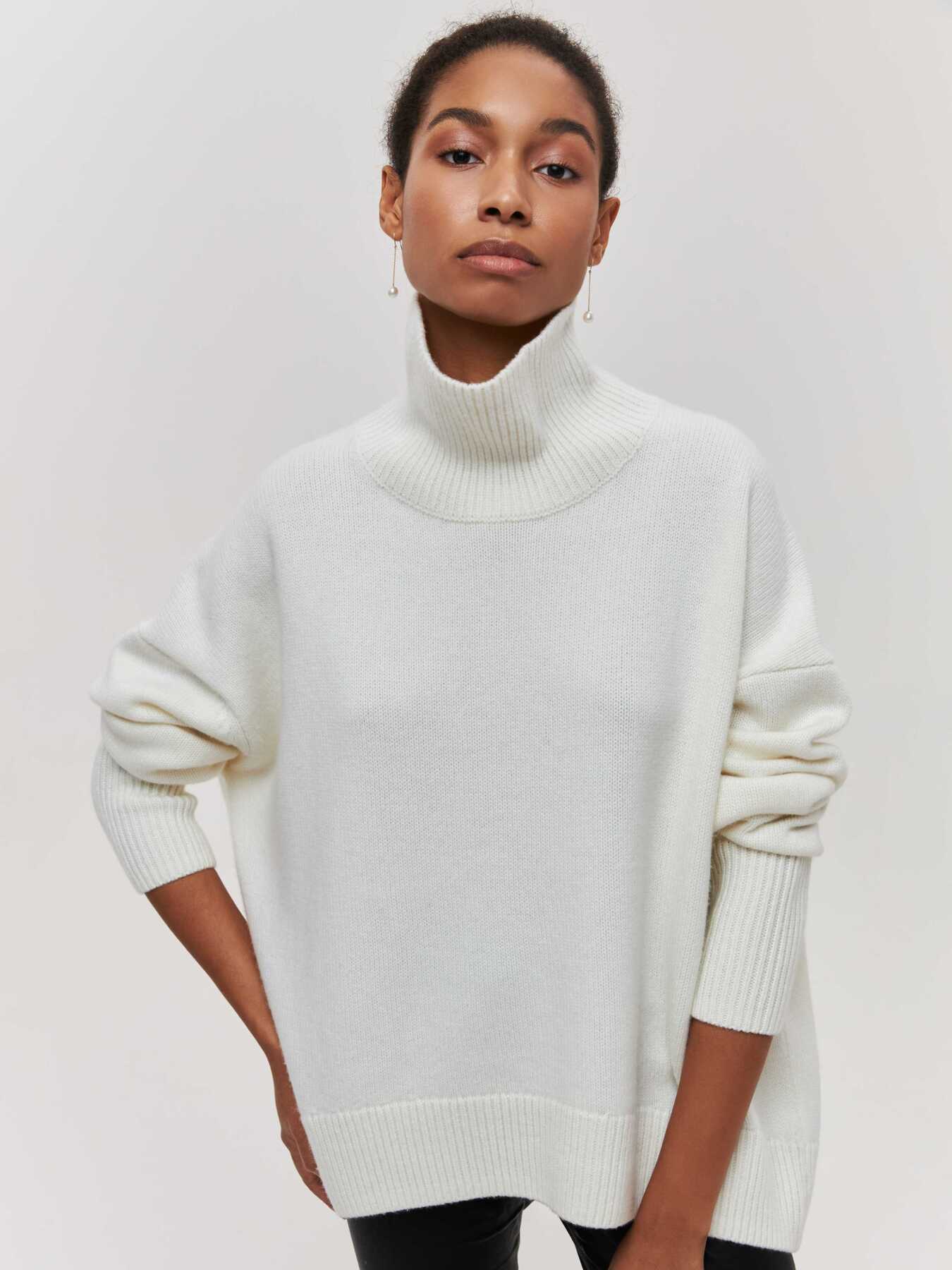 Pull Col Roulé Hiver