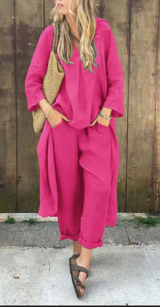 Ensemble 2 Pièces Pantalon Large