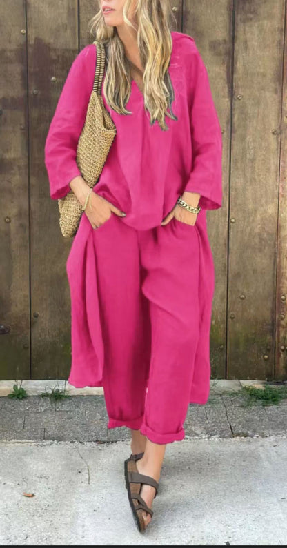 Ensemble 2 Pièces Pantalon Large