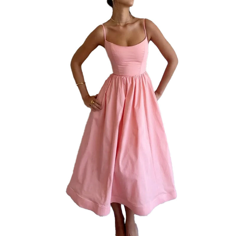 Robe Bretelles Satin