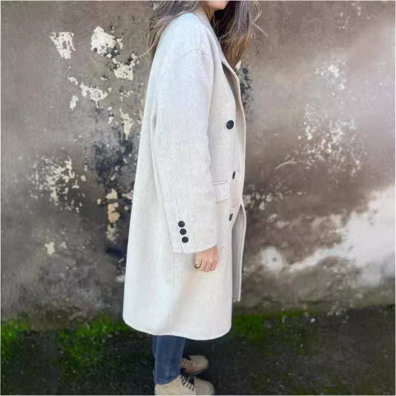 Veste Mi-Longue Double Boutonnage