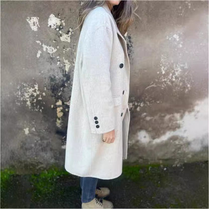 Veste Mi-Longue Double Boutonnage