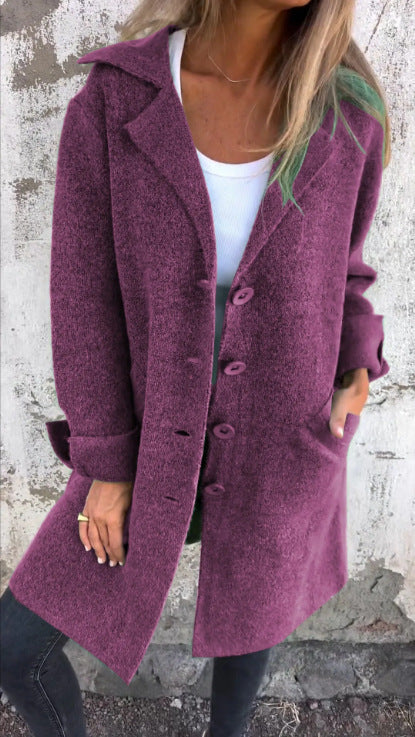 Manteau Col Polo Mi-Long